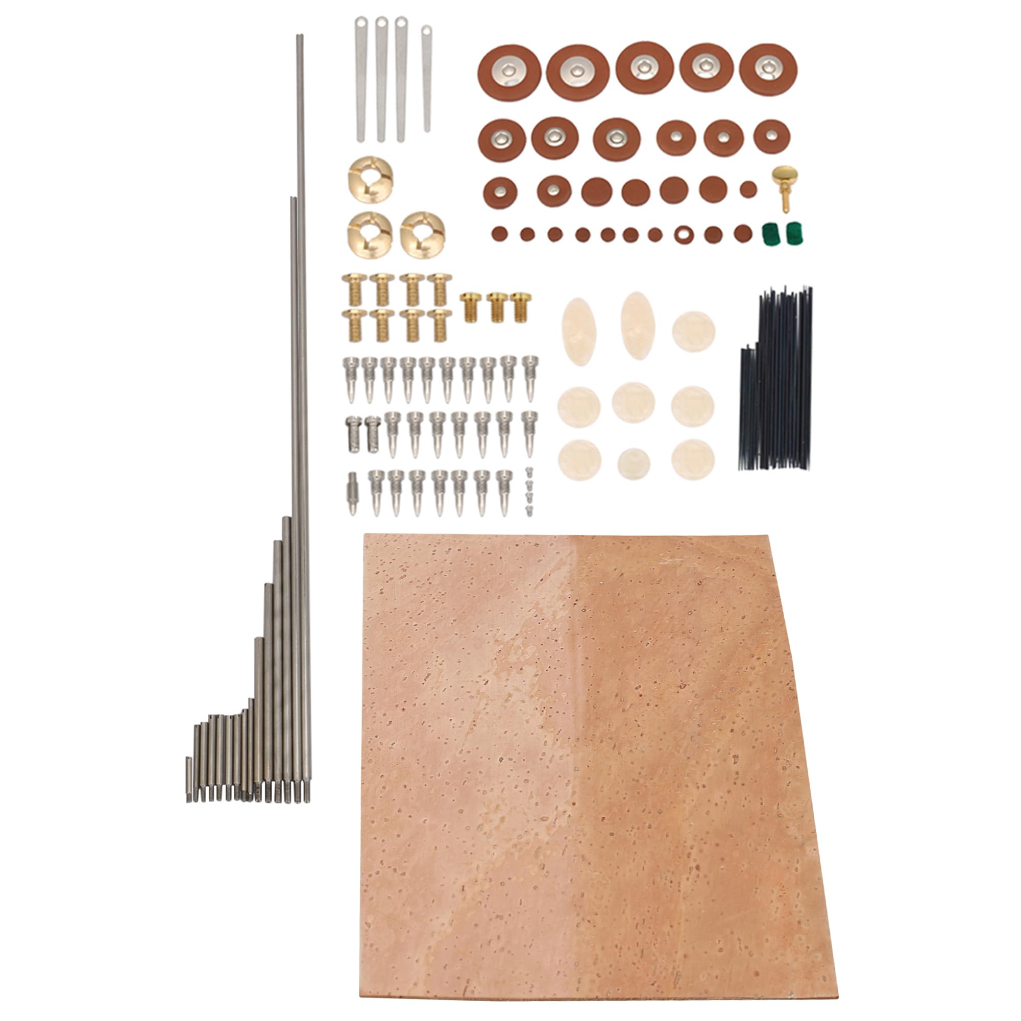 RDEXP Kit de réparation pour Saxophone ténor, coussinets, ressorts, aiguilles, feutres de pare-chocs, feuille de liège