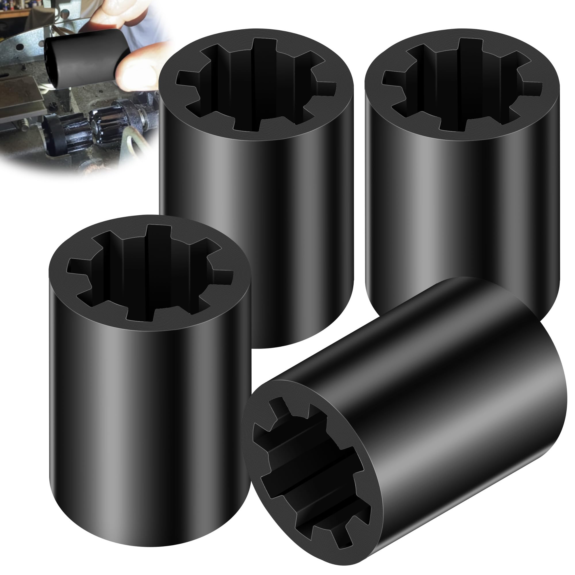 Dreyoo 4 Pcs Screw Drive Coupler Part Compatible with LiftMaster