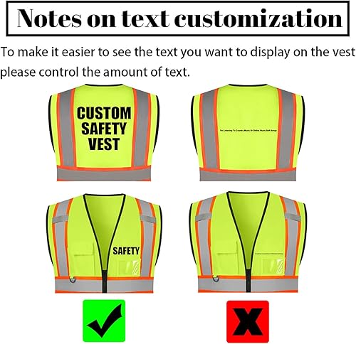 Miniatura 4 de Chaleco de seguridad reflectante de alta visibilidad con 5 bolsillos y cremallera clase 2 para adultos, unisex, ropa de trabajo de seguridad para la