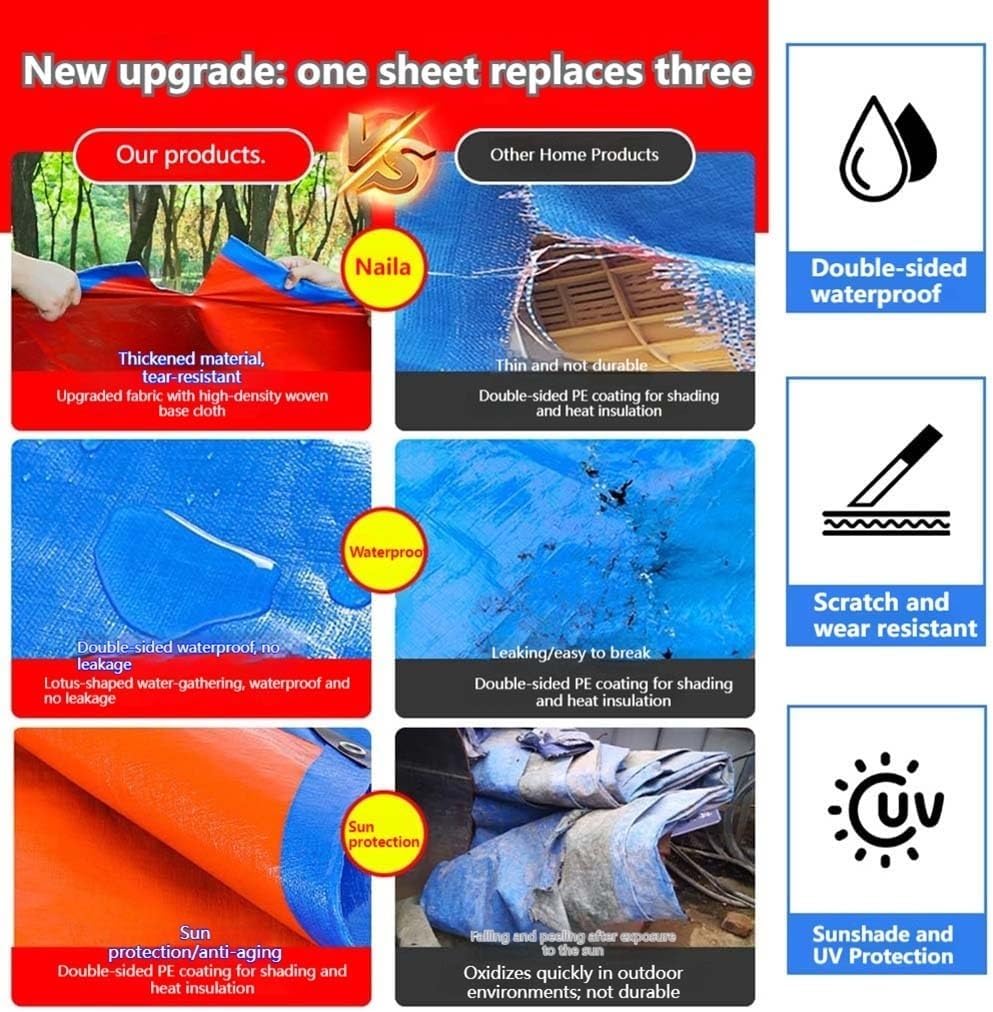 防水シート ブルー キャンプ用 2.5m 3.5m 4.5m 5m 6m 7m 8m 9m タープ キャンプ用カバーターポリン 強化