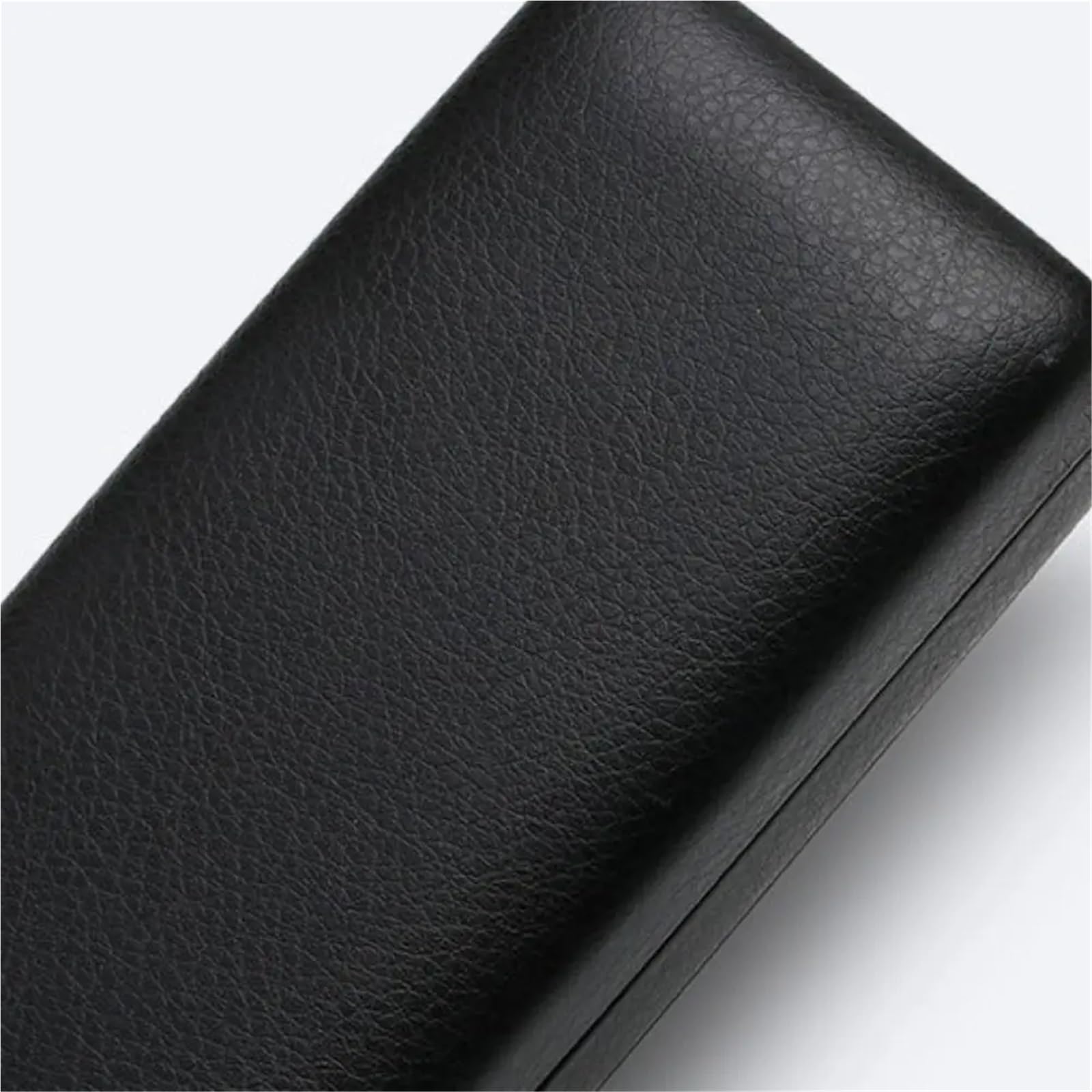 Funda De Gafas Caja de Almacenamiento de Gafas for Hombre y Mujer, Estuche de Gafas de Sol portátil Cuadrado de Metal, Cuero Simple, 2 uds.