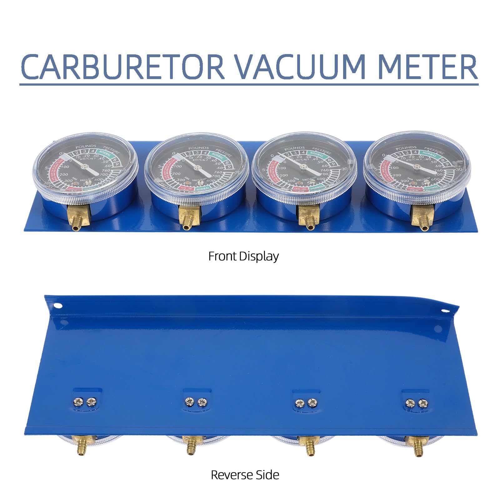 VICASKY Vacuometro Carburatori Moto con Tubo in Acciaio Inox | Sincronizzazione Motore, Manutenzione Auto e Officina, Materiali Abs, Gomma e Rame, per Appassionati