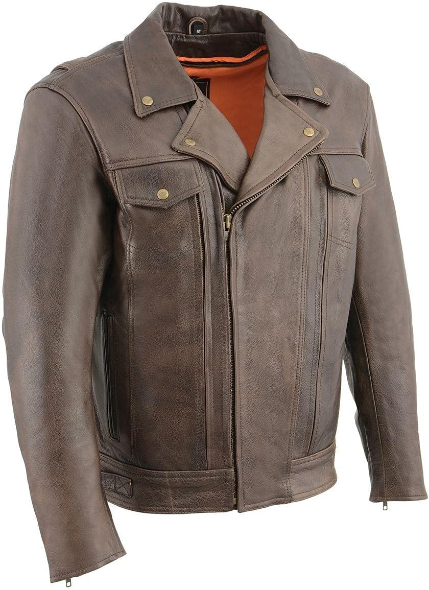 Men's Utility Pocket Motorcycle Jacket