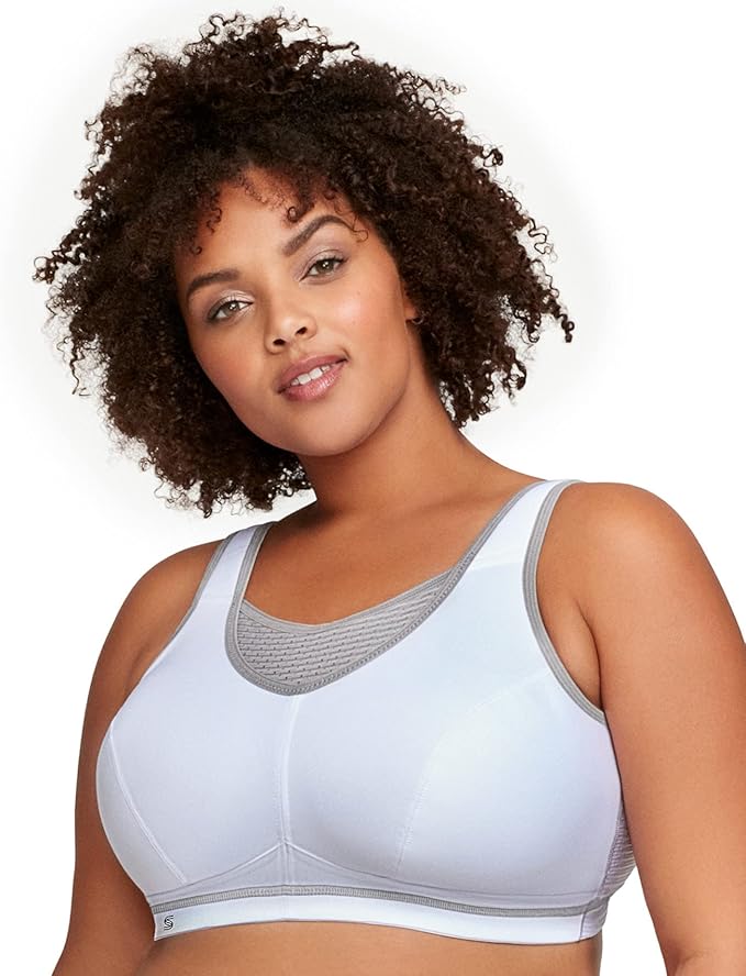 Glamorise Women's Plus Size No-Bounce Camisole Sports Bra Wirefree #1067