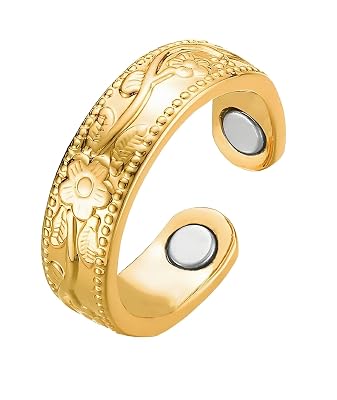 SQUISHCO Copper Ring for Men, Blood Sugar Control Ring Adjustable Magnetic, Therapy Ring for Blood Sugar Management Diab