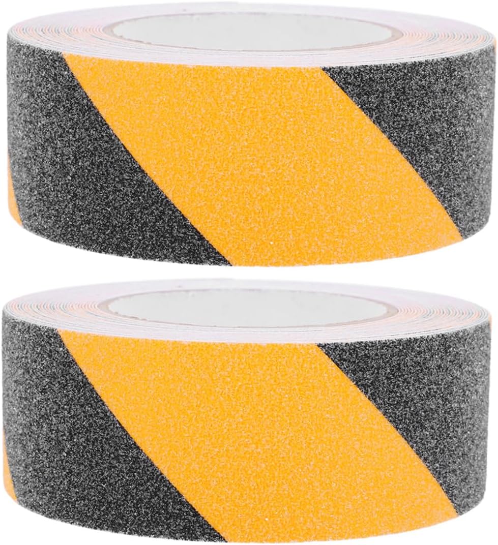 Kisangel Anti-slip Grip Tape for Stairs 2 Rolls 10m X 50mm Pvc Non Slip Safety Traction Strips for Indoor and Outdoor Step Floors