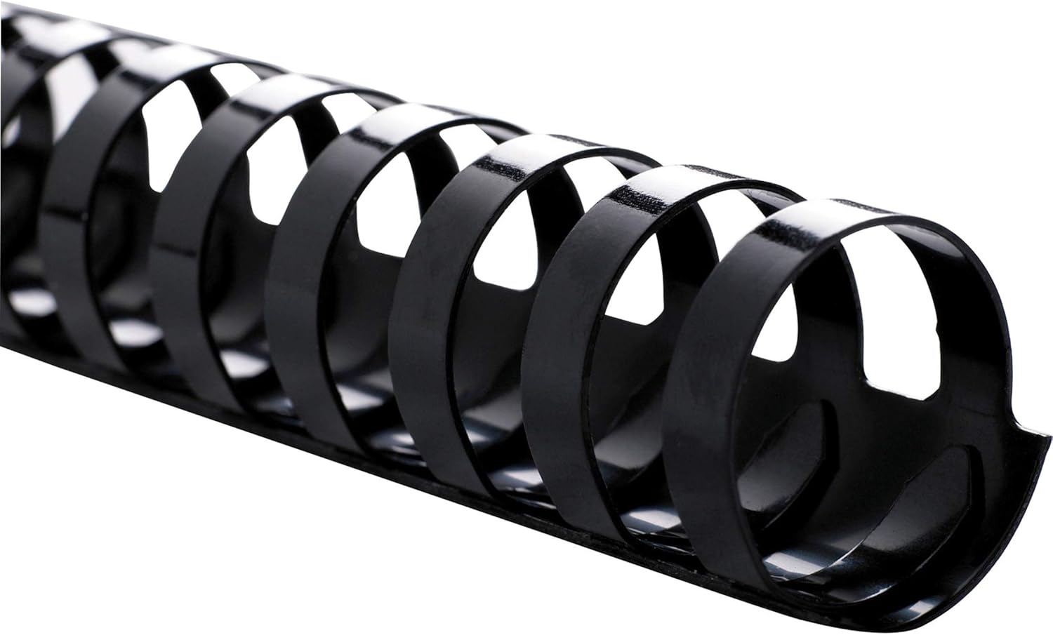 Sparco Plastic Binding Spines, 1/2 Inches, 85 Sheet Capacity, 100 per Box, BK (SPR18006)