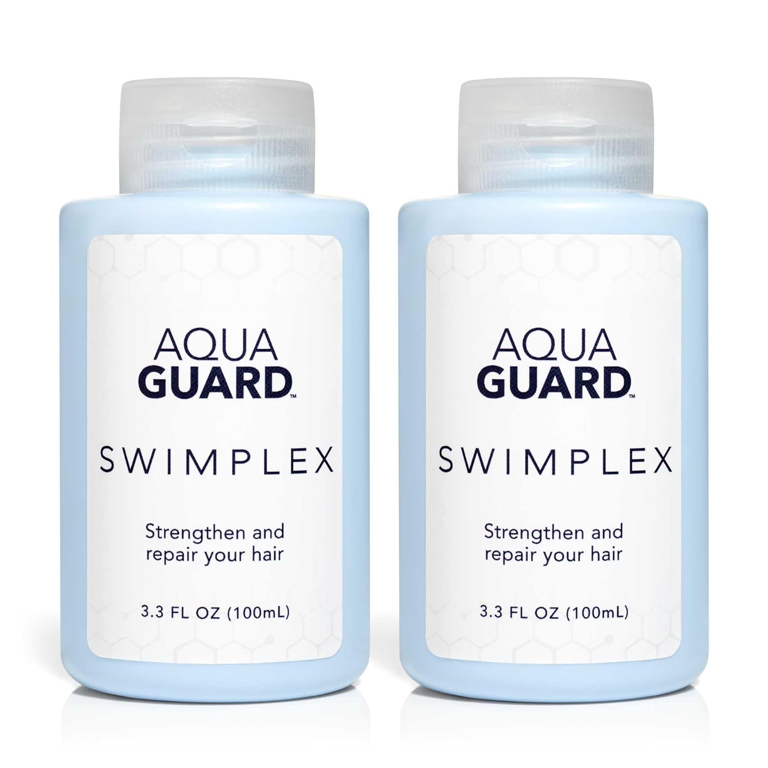 AQUA GUARD SwimPlex Hair Mask | Reverses Damage Caused by Chemicals and Minerals in Water | Made in California | Paraben, Phthalate, and Gluten-Free | 3.3 oz (2 Pack)