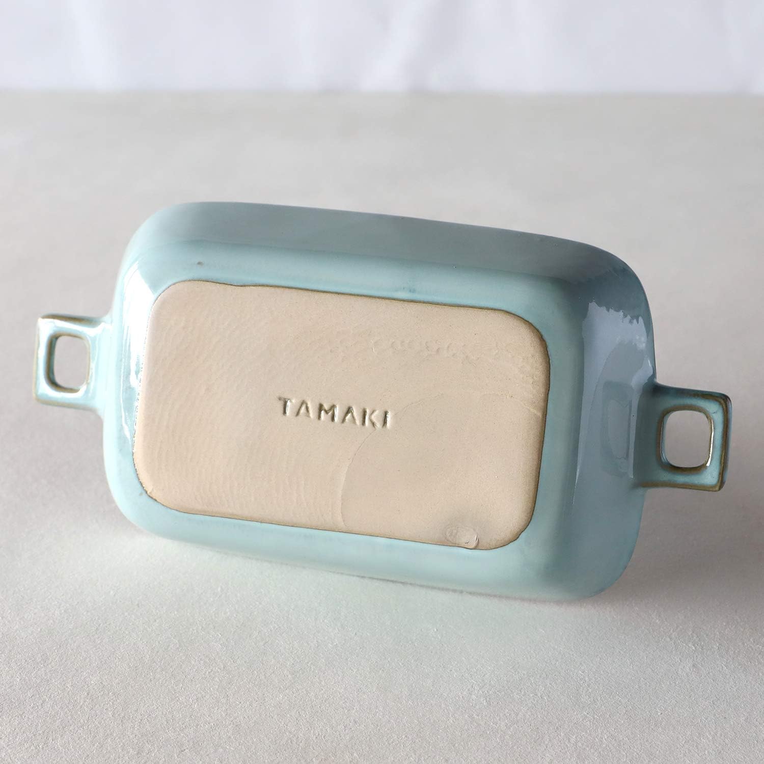 TAMAKI T-932100 Rectangular Handle, Blue, Size: 9.1 x 4.9 x 1.7 inches (23 x 12.5 x 4.2 cm), 13.8 oz (385 g), Microwave, Dishwasher, Oven Safe