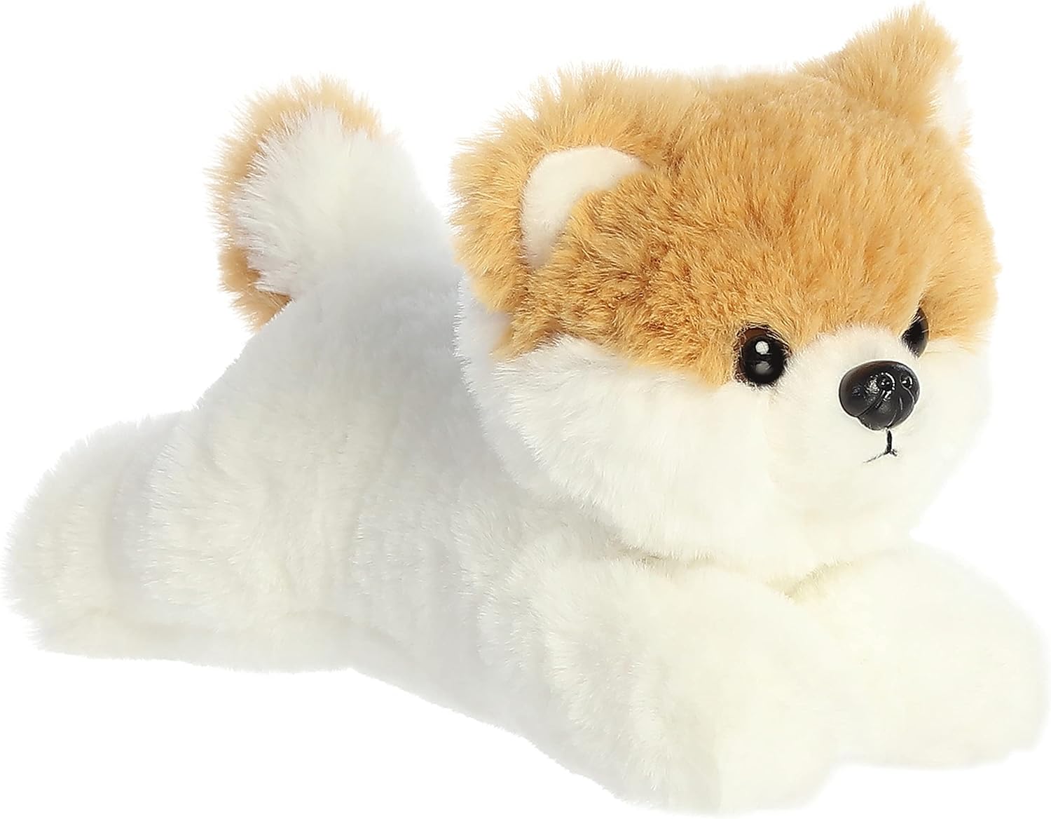 Aurora® Adorable Mini Flopsie™ Pom The Pup™ Stuffed Animal - Mini Companions Ready for Playful Adventures - for Kids All Ages, Toddlers, Adults, and Families - White 8 Inches