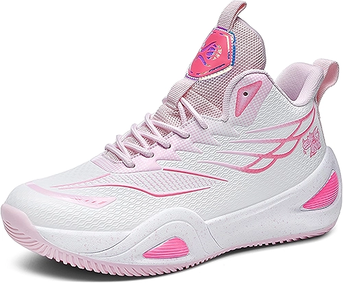 Tênis de basquete neutro unissex cano alto antiderrapante luz noturna tênis de corrida resistente ao desgaste calçados esportivos Equipamento de basquetebol