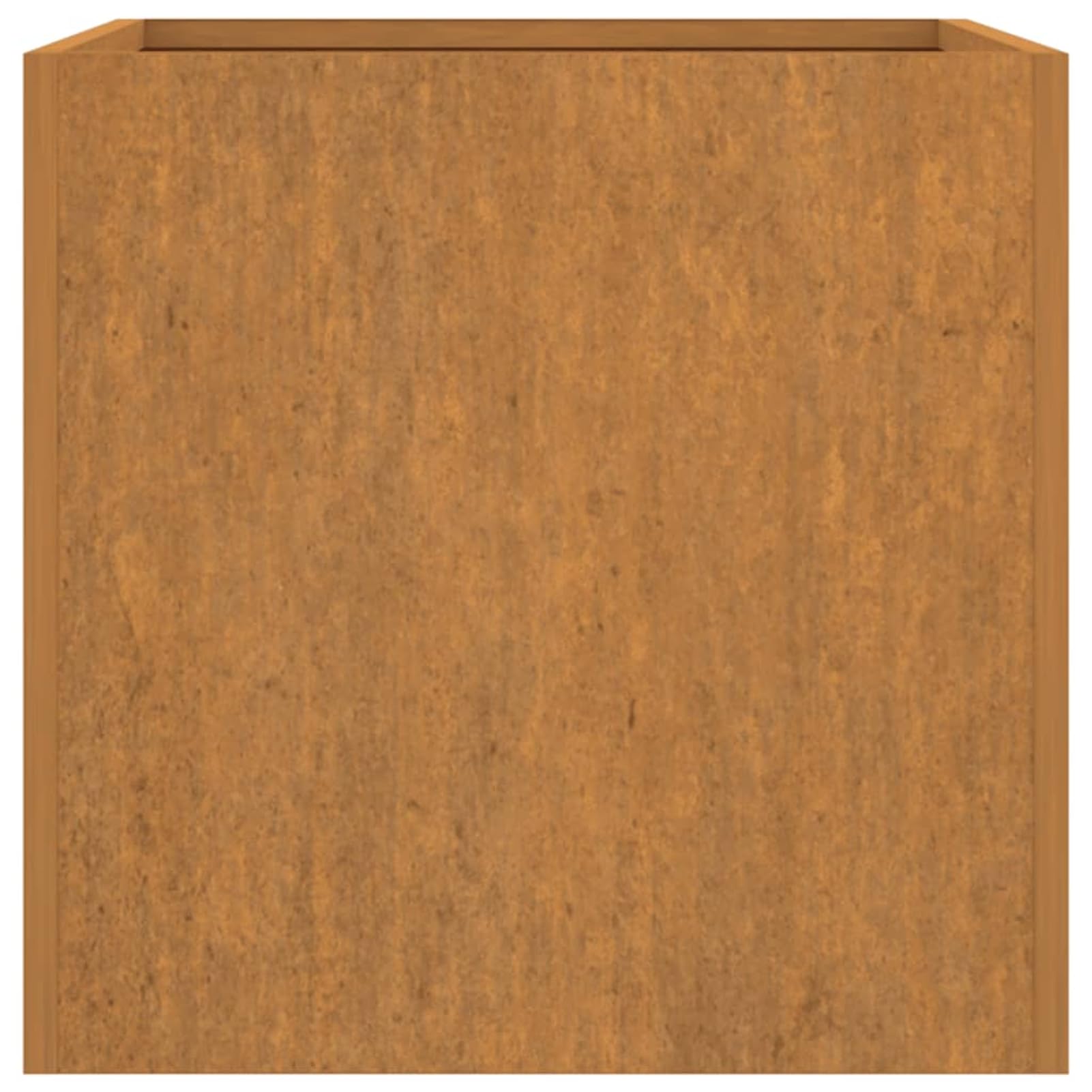 Homgoday Cortenstahl Pflanzkübel - Rostig, 62x47x46 cm, für Balkon und Terrasse Dekoration Blumenbeete, Blumenkästen Model821558
