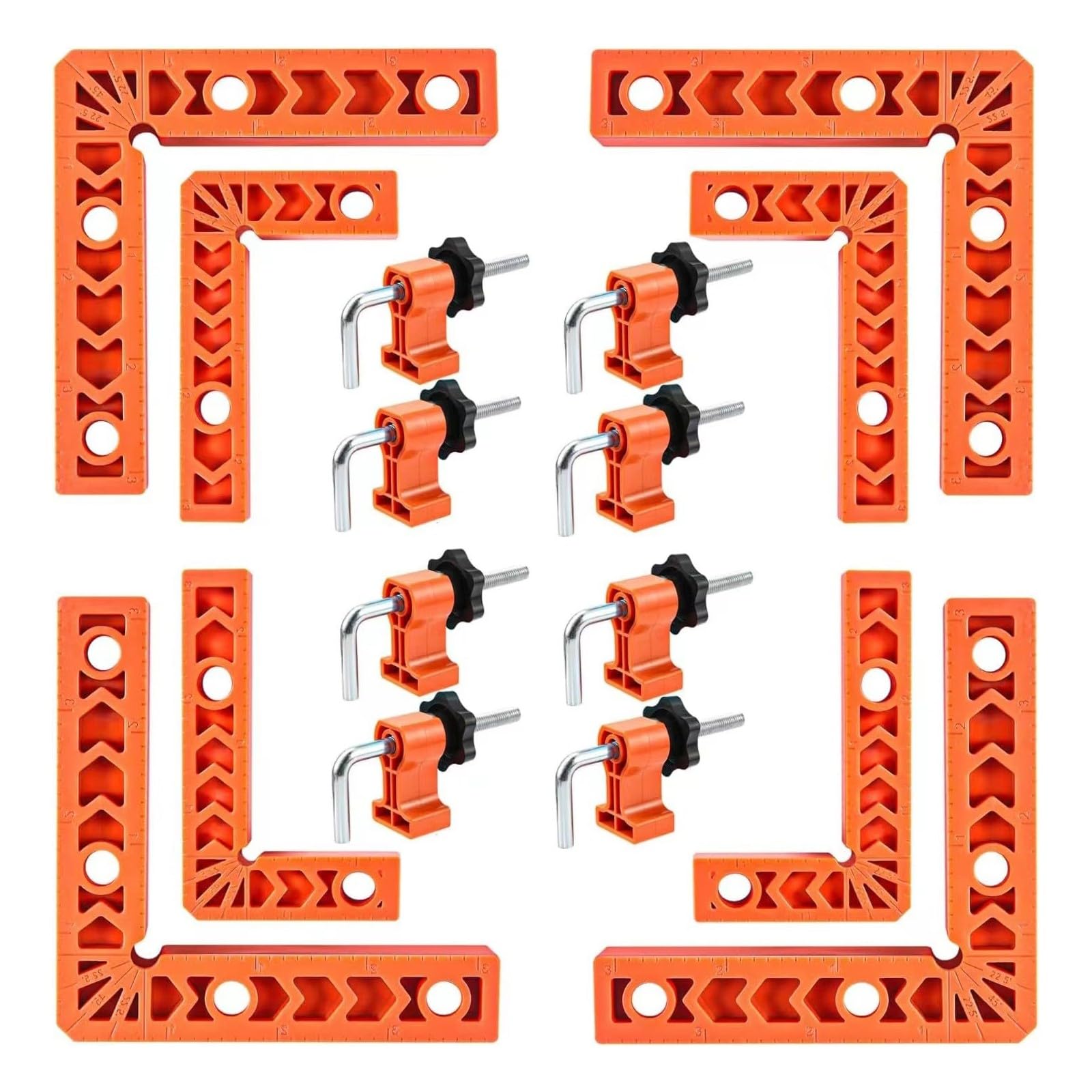 Tsophreniq C 8 Set Right Angled Orners Lamps Woodworking 90 Degree Positioning Squares Tools For Pictures Frames Abinets Boxes Furniture Assembly Tools