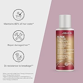 Joico K-PAK Color Therapy Color-Protecting Conditioner | For Color-Treated Hair | Boost Shine & Elasticity | Repair Breakage | Rebuild Damaged Hair | With Keratin & Argan Oil | 1.7 Fl Oz