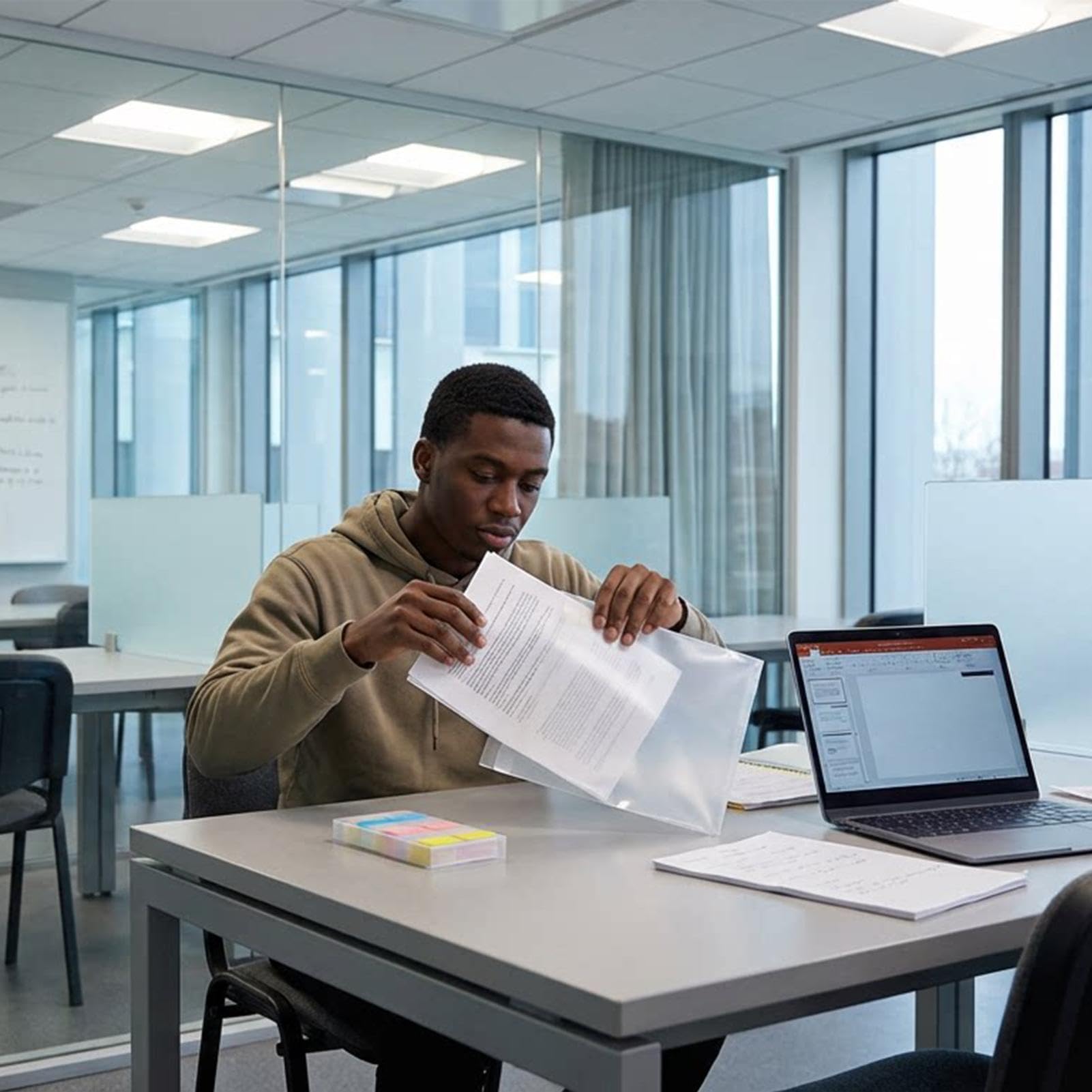 Porte-Documents Transparent Trente Pochettes En Papier Avec Soixante Index