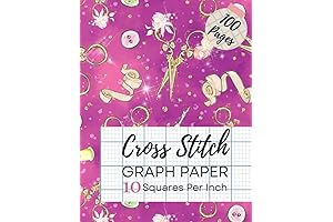 Cross Stitch Graph Paper - 10 Count, 10 Squares Per Inch, Crisp...