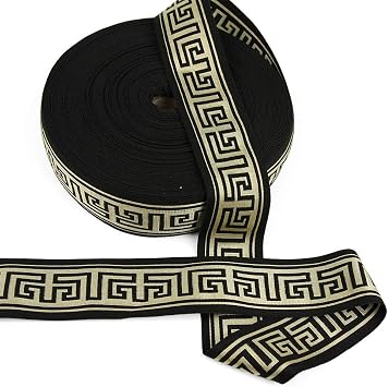 12 Yards of GREEK 2" Wide Black Luxurious Waistband Elastic