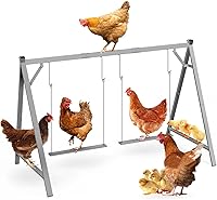 Tuenort Chicken Perches with Swing - Durable Roosting Bars & Enrichment Toys for Coop Chickens, Ducks, Parrots