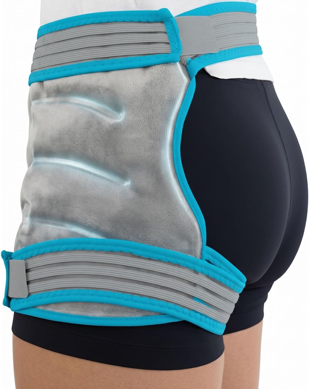 Arctic Flex Hip Ice Pack Wrap After Surgery - Pain Relief for Flexor, Hip Bursitis & Hip Replacement - Cold & Hot Therapy for Swelling & Injuries Recovery - Reusable Gel Support Flexible When Frozen