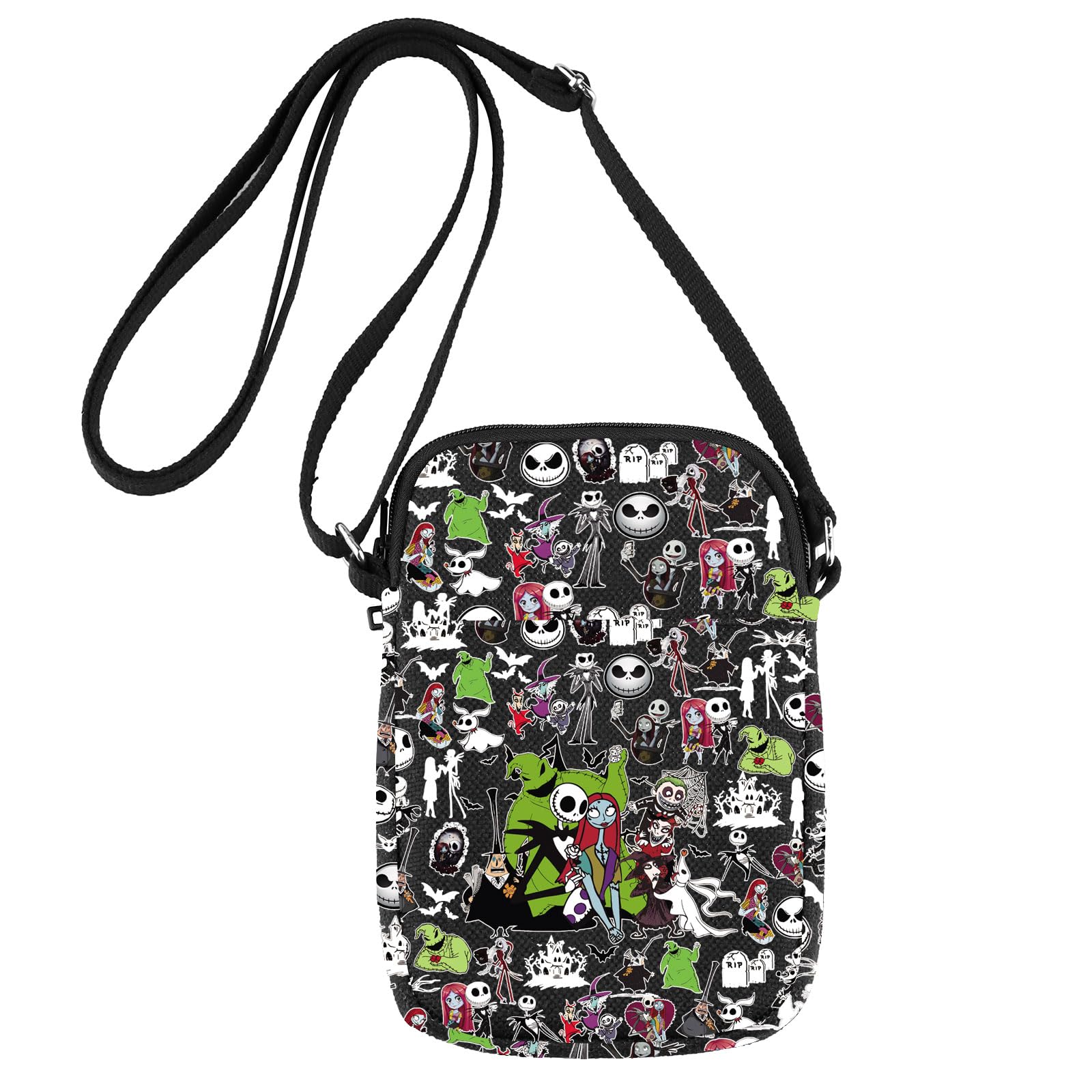 JNIAPJack & Sally Crossbody Bag Zero Dog Gifts Oogie Boogie Gifts Nightmare Movie Shoulder Bag