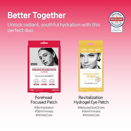 Miniatura 9 de Parches faciales antiarrugas 18 piezas Labottach Korean Skin Care Hydrogel Reafirming Patch para Entre los ojos, Líneas Sonrisas y Líneas Finas