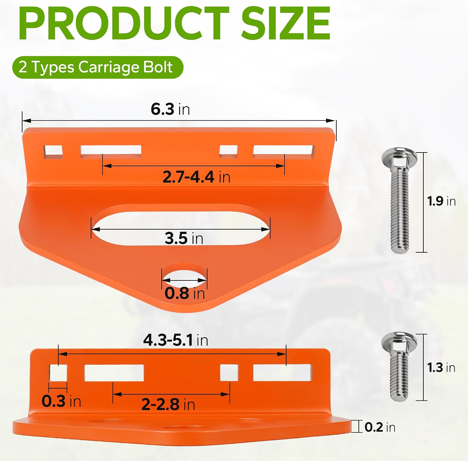 Zero Turn Mower Trailer Hitch, Upgrade 1/4" Heavy Duty Steel Tow Hitch Fits for Bad Boy, Craftsman, John Deere, Cub Cadet Zero Turn Lawn Mowers Tractors, Replacement for Bad Boy Mower Accessories