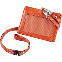 Gulfstream UNA RONDINE PU Leather ID Card Case Orange GPU-ID-03