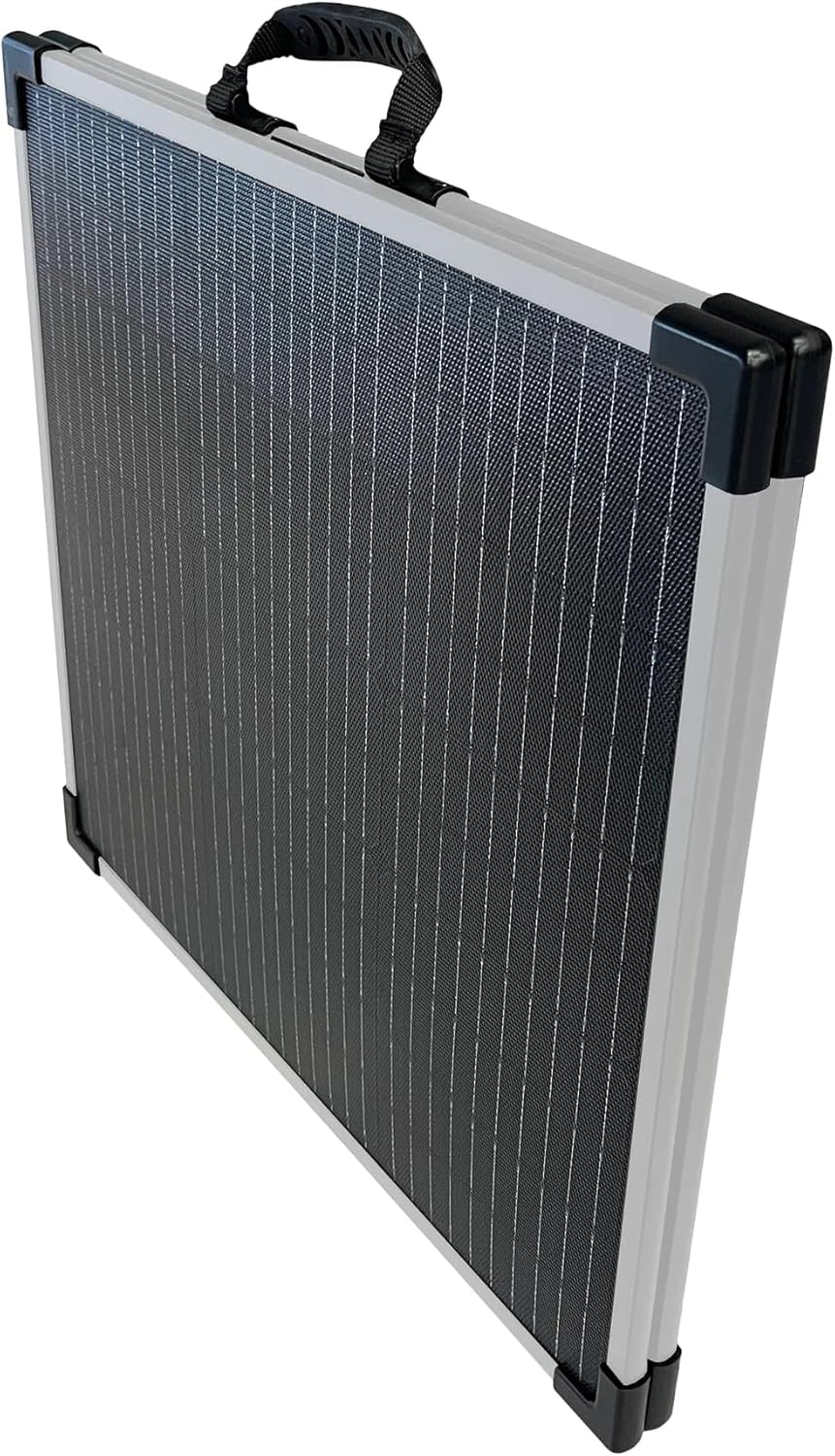 Folding Solar Panel 100 Watt 12 Volt for RV, Off-Grid, Camping, Travel