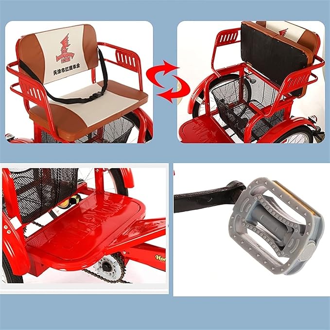 Triciclo de carga para adultos bicicleta urbana 20 pulgadas miniatura 8