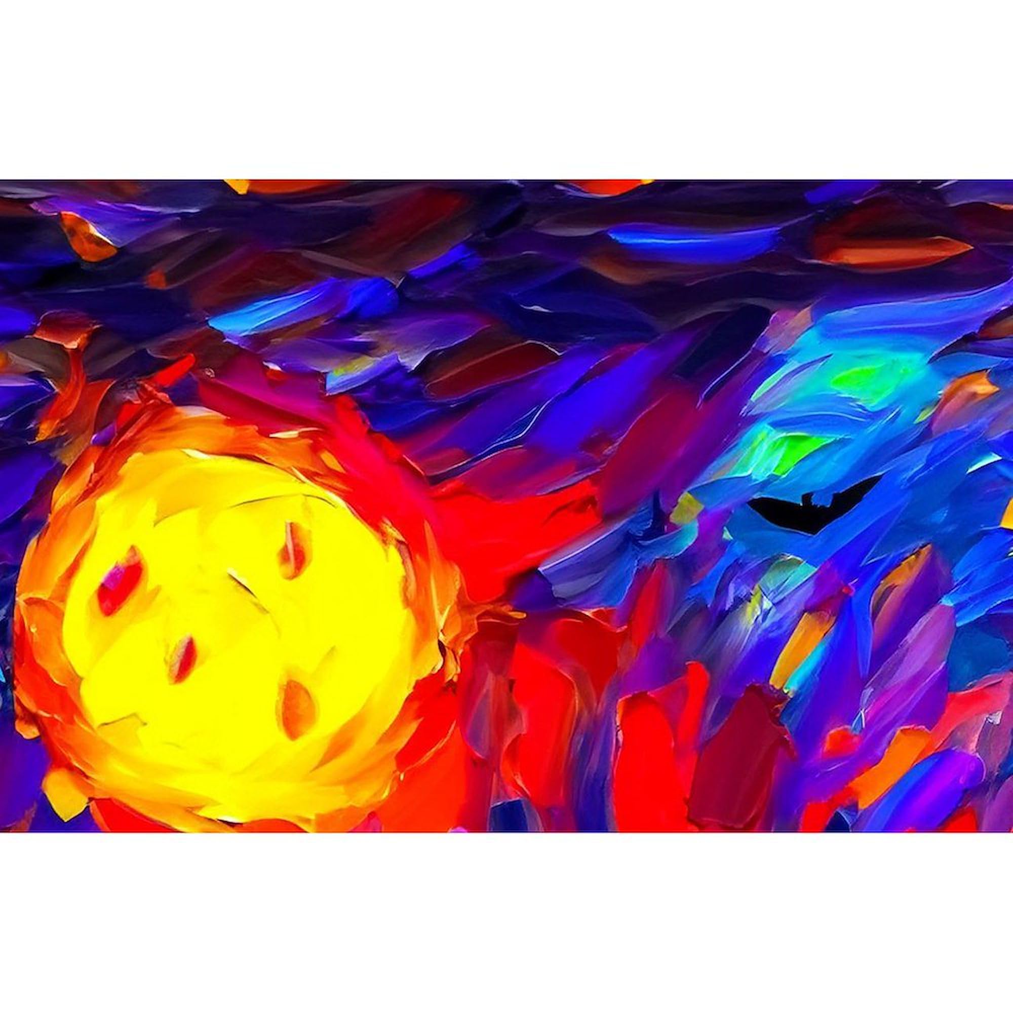 CafePress Halloween Modern Abstract Oil Painting 4