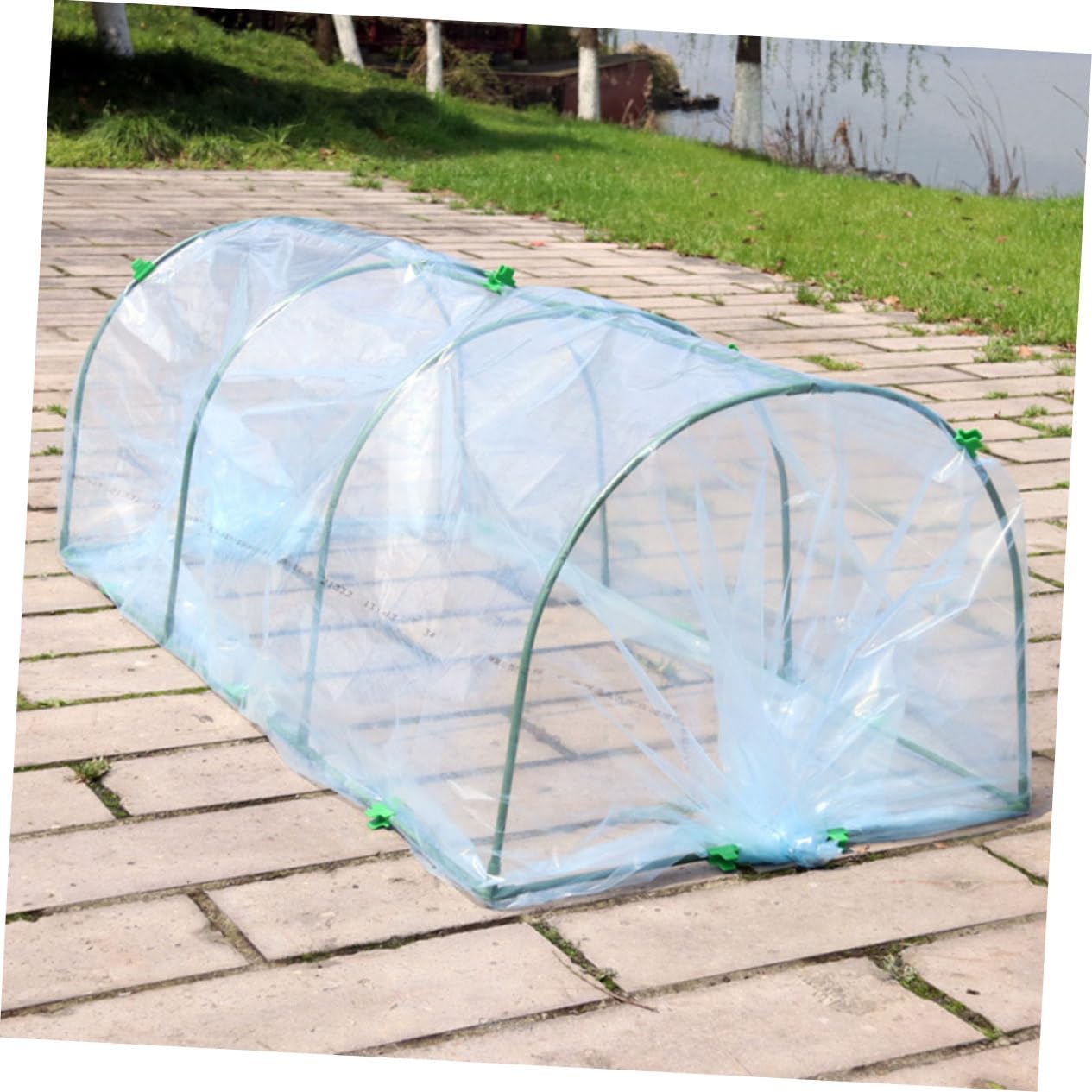 POPETPOP 1set Transparent Garden Greenhouse Accessory Plant Shelter for Flowers and Vegetables Easy to Install and Weather-Resistant Design for Outdoor Use