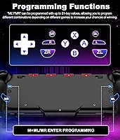 Vista 6 de NinABXY Hall Effect Joystick Controller for Nintendo Switch/OLED, Wireless One-Piece Handheld Switch Joypad - Macro, Ergonomic Grip, Turbo, Flame