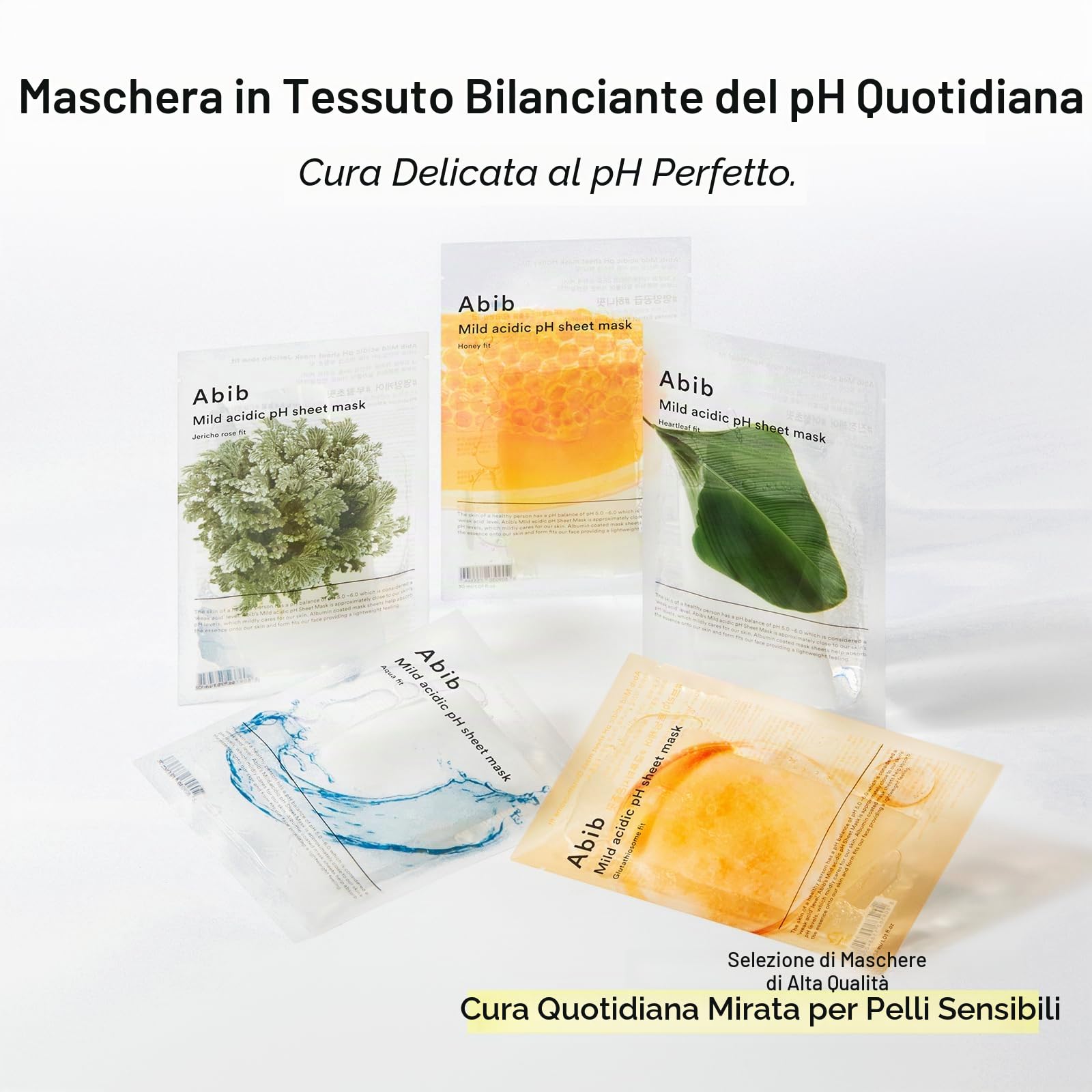 Abib Maschera In Fogli Con Ph Leggermente Acido Jericho Rose Fit 10 Fogli