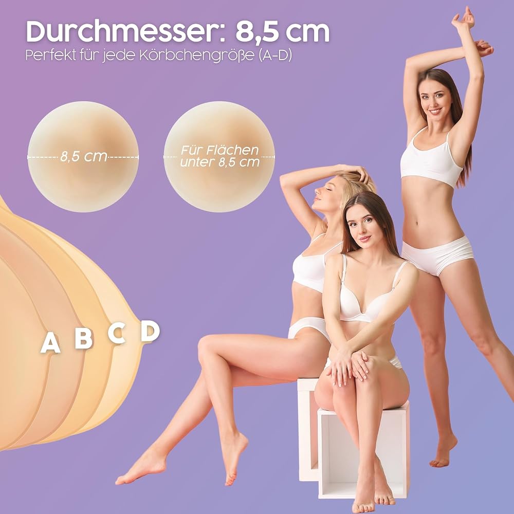 Wiederverwendbare Silikon-Nippelabdeckungen Für Frauen – 2 Paar Pasties Zum Aufkleben, Unsichtbarer Schutz Unter Kleidung
