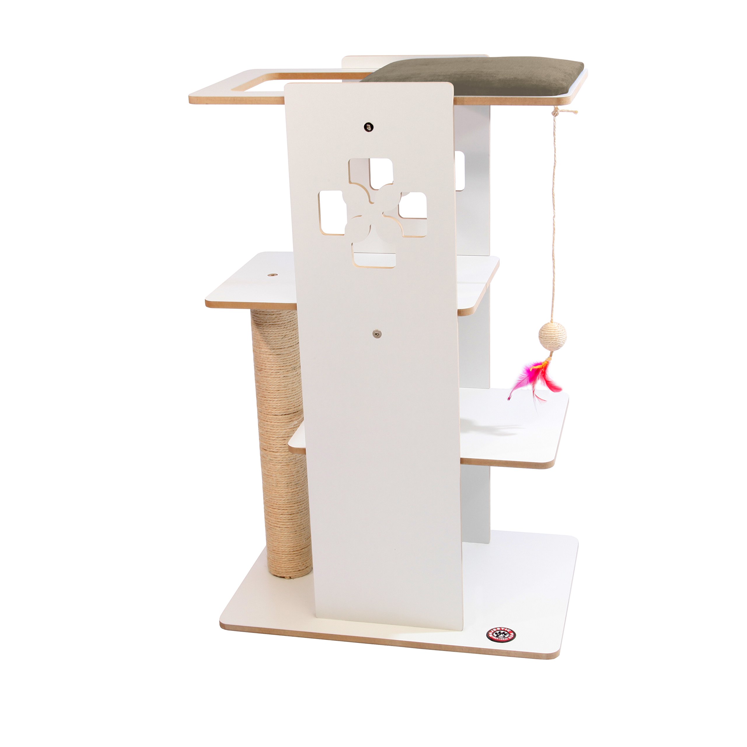 Majestic Pet Luxe Modern Cat Tree Condo Furniture Products - 36 in. x 23 in. x 16.5 in. (Gray)