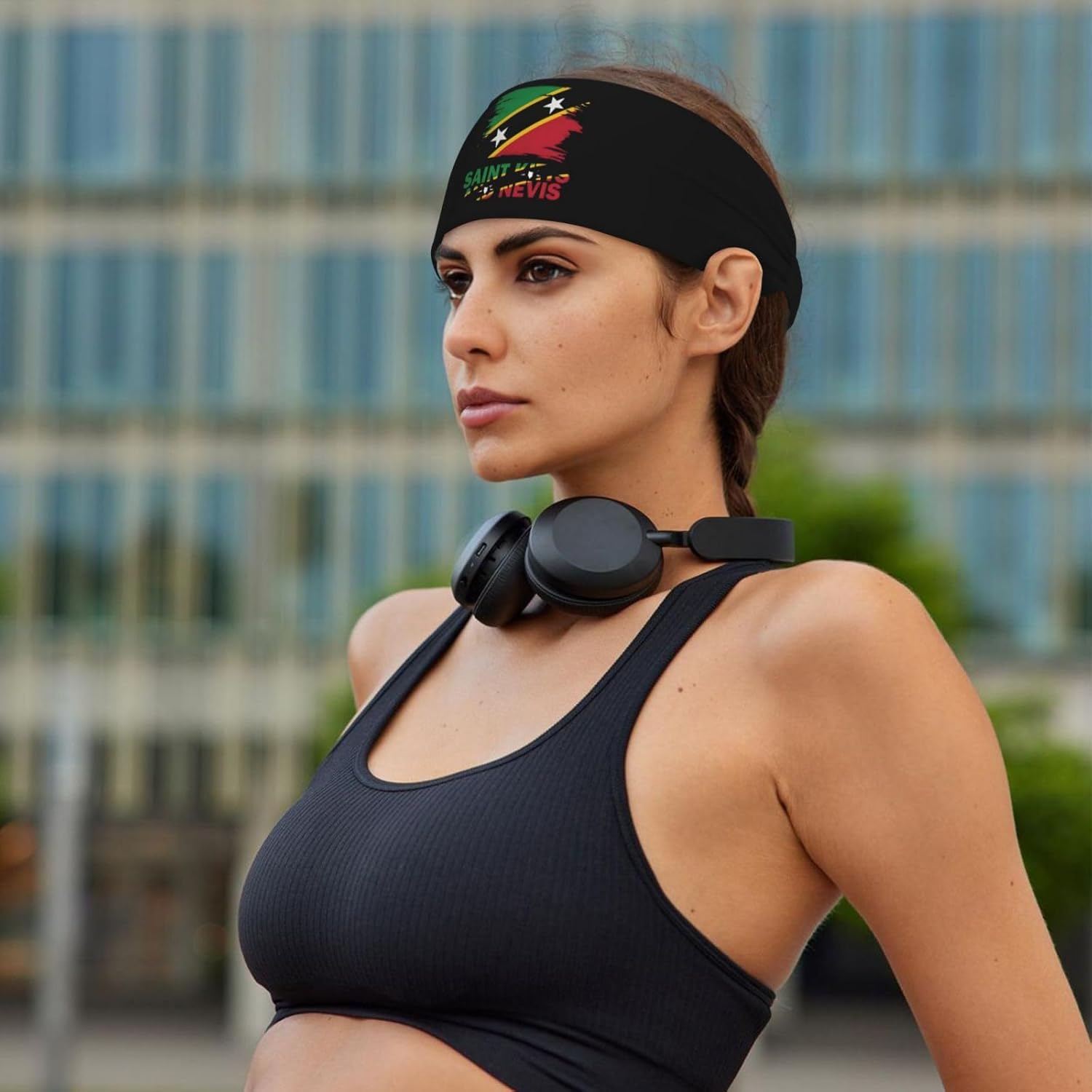 Sports Sweatband for Men Women Headband Sweat Resistant Perfect Gym Outdoor Yoga Workout Activities Running