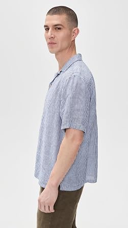 Faherty Men's Short Sleeve Laguna Linen Camp Shirt