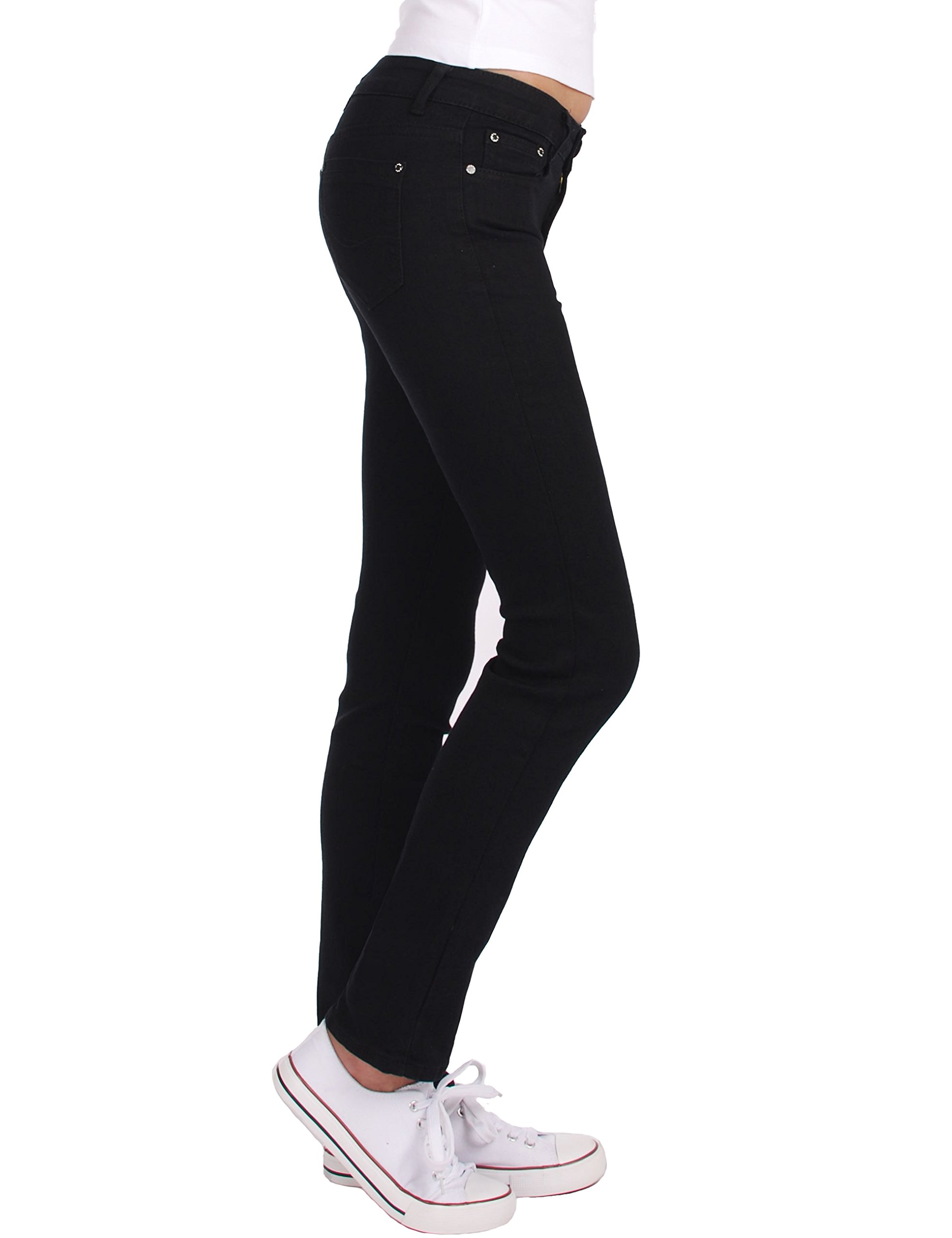 Fraternel Damen Jeans Hose gerade normaler Bund