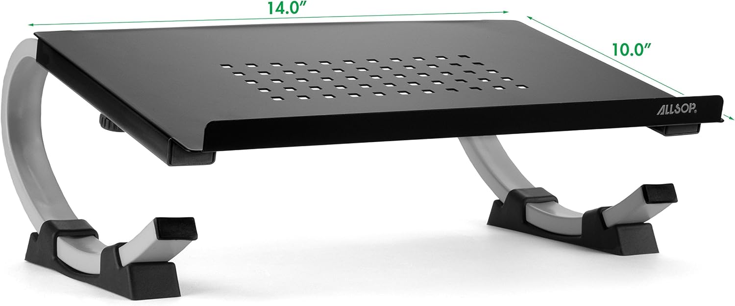 🔥 Cashback up to 70% Allsop Redmond Adjustable Laptop Stand, Vented Curved Sturdy Metal Ergonomic Riser Black Friday Clearance Allsop Redmond Adjustable Laptop Stand, Vented Curved Sturdy Metal Ergonomic Riser