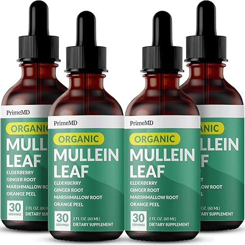 Miniatura 11 de Gotas de gordolobo 5 en 1 para pulmones y bronquiales, apoyo respiratorio para la salud pulmonar con extracto de hoja de gordolobo para pulmones