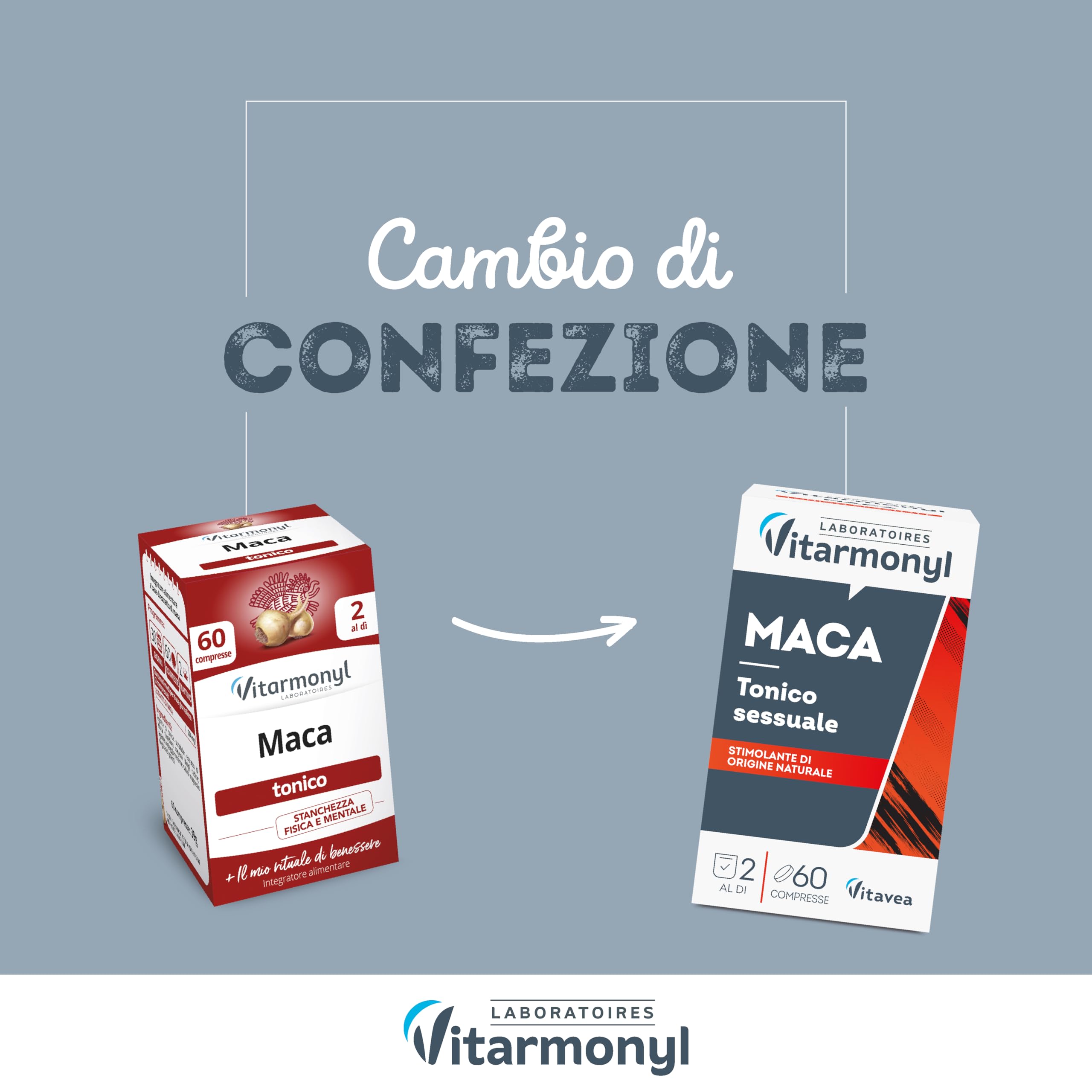 Vitarmonyl Maca – Integratore Alimentare Tonico Naturale – Supporto Energia e Vitalità – Per Uomo e Donna – 60 Compresse