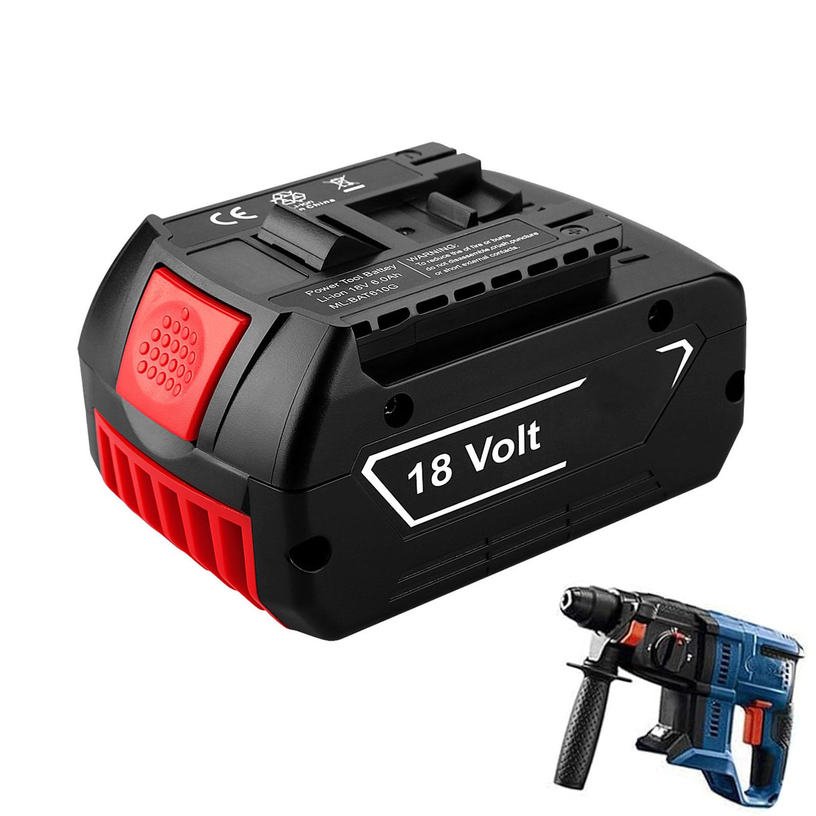 Akumulator litowo-jonowy 18 V zamienny do narzędzi systemowych 3000 mAh 4000 mAh 5000 mAh 6000 mAh odpowiedni do akumulatora bezprzewodowego