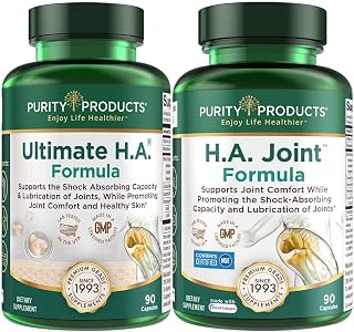 Purity Products Bundle - Ultimate HA + HA Joint Formula Ultimate H.A. (BioCell Collagen, Quercetin, Hyaluronic Acid + More) - H.A. Joint for Joint Flexibility, Mobility + More