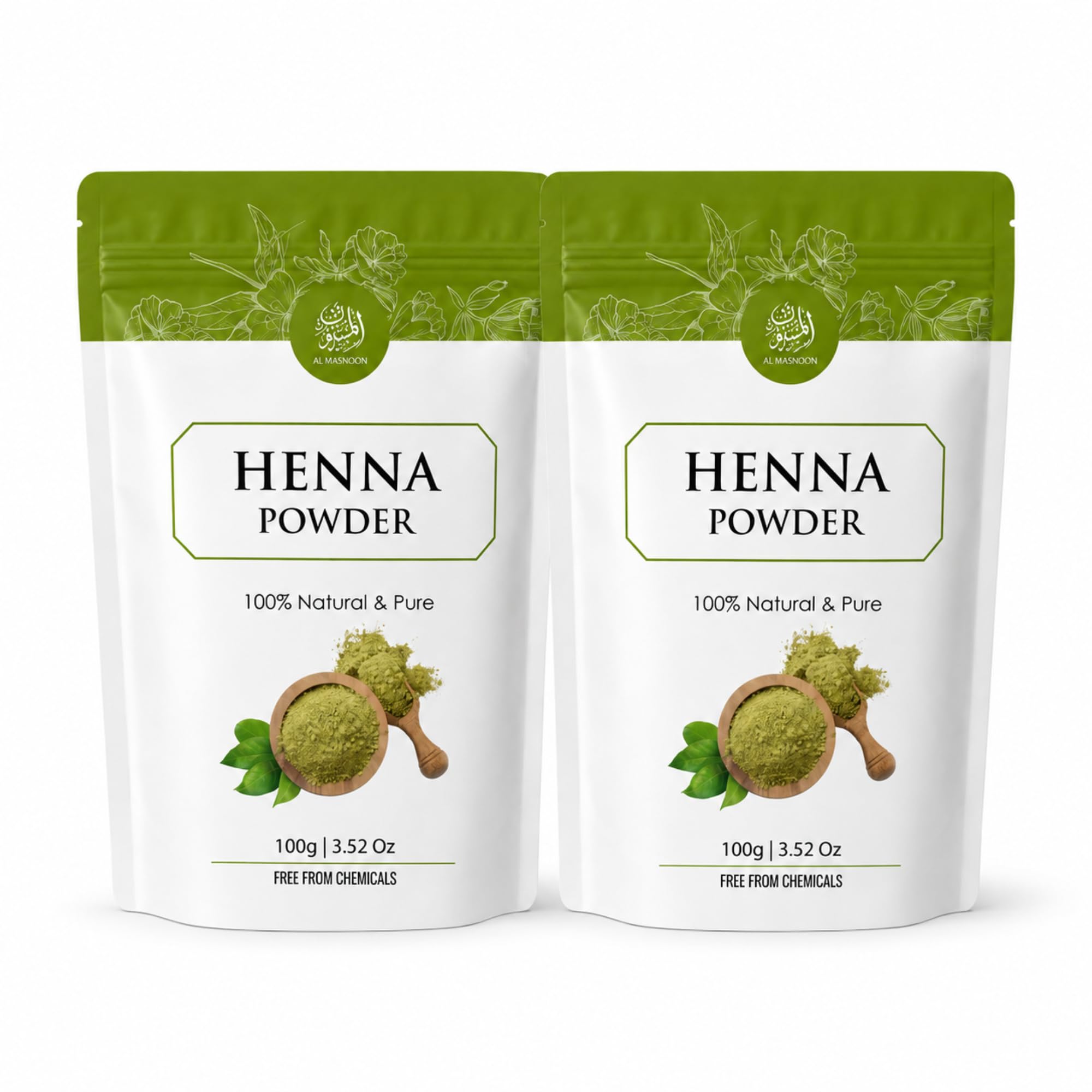 Henna Powder 100% Natural & Pure | Pack of 2, 100g | Chemical-Free, Hair & Beard Color, Scalp Care, Mehndi Use, Herbal Formula-image-35