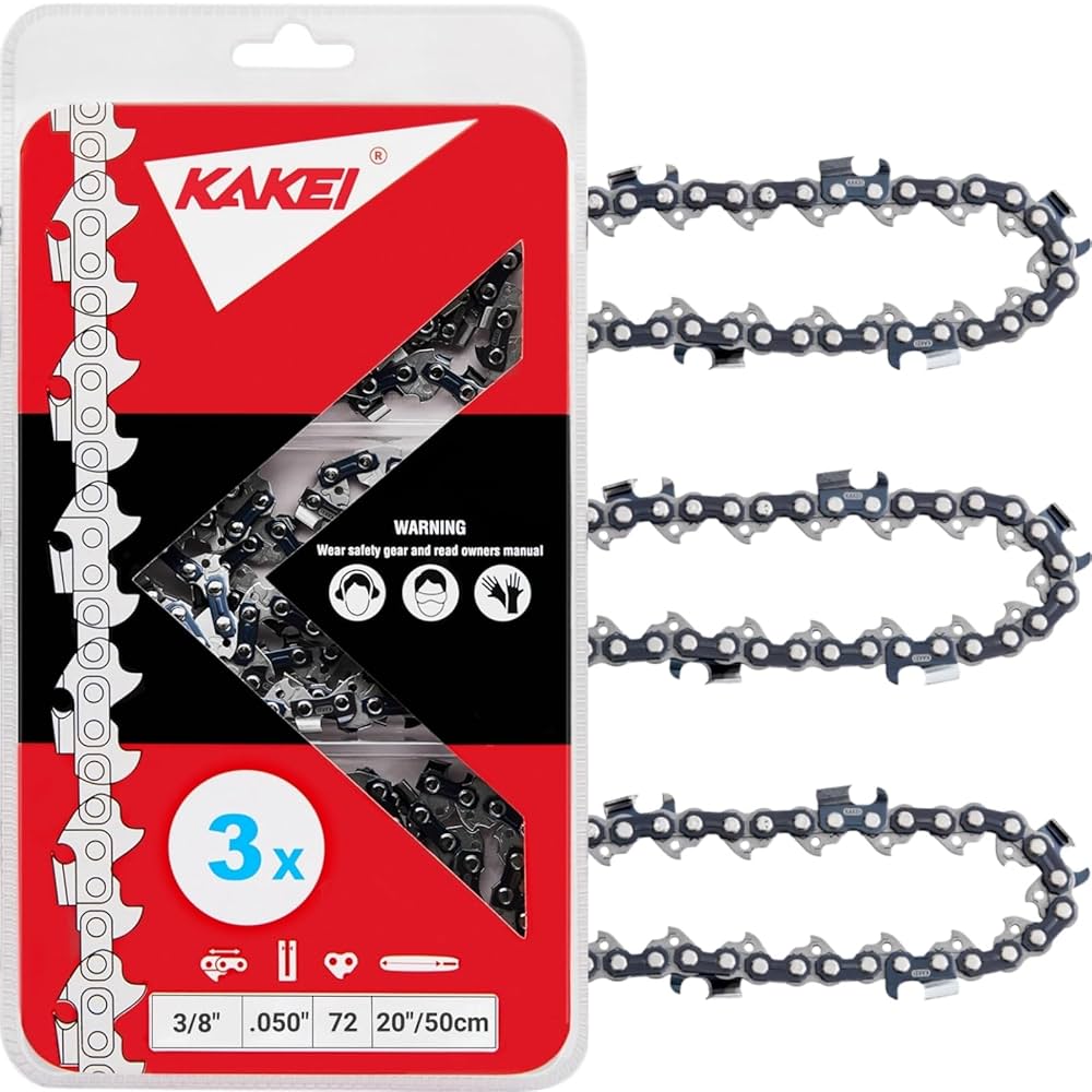 Amazon.com: KAKEI Skiptooth 20 Inch Chainsaw Chain 3/8
