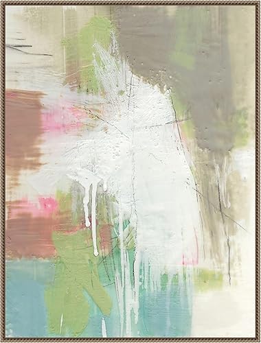 Amanti Art Lienzo enmarcado para pared, 42 x 32 pulgadas, diseño retro Splash I de Jennifer Goldberger, lienzo enmarcado para pared, obras de arte