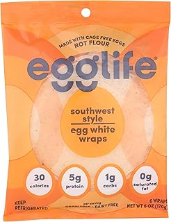 Egglife, Egg White Wrap Southwest Style, 6 Count