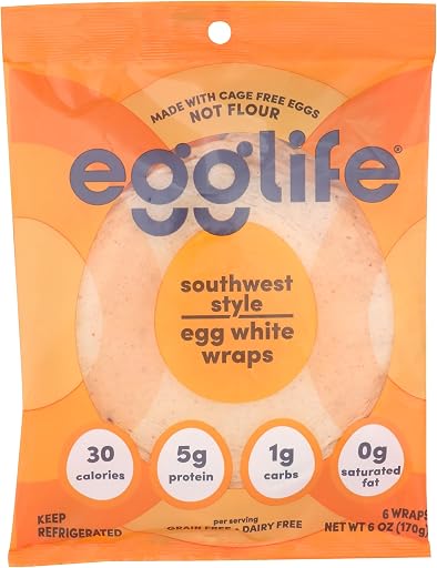 Egglife, Egg White Wrap Southwest Style, 6 Count