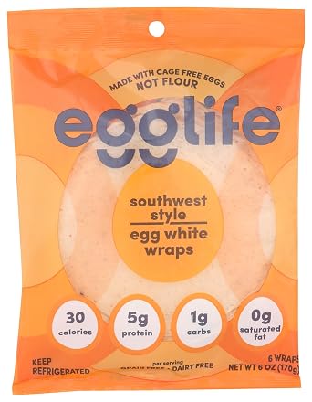 Egglife, Egg White Wrap Southwest Style, 6 Count