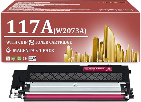 117A Toner Cartridges High Yield Replacement Cartridge for HP 117A W2070A W2071A W2073A W2072A LaserJet Toner Cartridge for HP Color Laser MFP 150a 150nw 178nwg 178nw Printers 1 Magenta